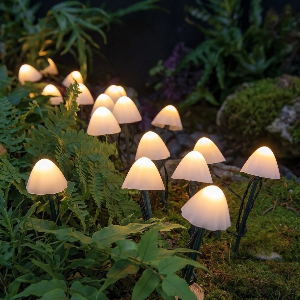 Shrooms solcellsdrivna svamplampor