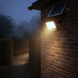 Emberlight solcellsstr&aring;lkastare med fj&auml;rrkontroll (2000 LM) - 