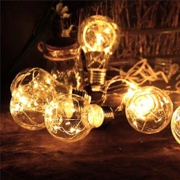 Aurora PRO Vintage Solcellsljusslinga (10 st. lampor) - Erbjudanden på solcellslampor