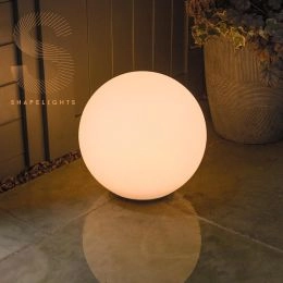 ShapeLight - Klotformad lampa solpanel/USB, 35 cm. (färger kan inställas/ändras) - Ljuskulor för trädgården
